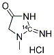 CREATININE HYDROCHLORIDE, [2-14C]- Struktur