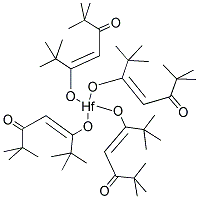 HAFNIUM TETRAMETHYLHEPTANEDIONATE Struktur