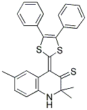 4-(4,5-DIPHENYL-1,3-DITHIOL-2-YLIDENE)-2,2,6-TRIMETHYL-1,2-DIHYDROQUINOLINE-3(4H)-THIONE Struktur