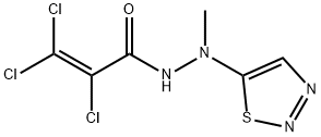 2,3,3-TRICHLORO-N'-METHYL-N'-(1,2,3-THIADIAZOL-5-YL)ACRYLOHYDRAZIDE Struktur