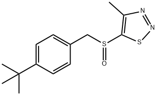 4-(TERT-BUTYL)BENZYL 4-METHYL-1,2,3-THIADIAZOL-5-YL SULFOXIDE Struktur