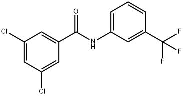 3,5-DICHLORO-N-[3-(TRIFLUOROMETHYL)PHENYL]BENZENECARBOXAMIDE Struktur