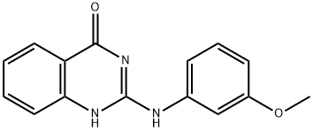 2-(3-METHOXYANILINO)-4(3H)-QUINAZOLINONE Struktur