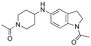 1-ACETYL-N-(1-ACETYLPIPERIDIN-4-YL)-2,3-DIHYDRO-(1H)-INDOLE-5-AMINE Struktur