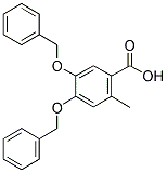 2-METHYL-4,5-DIBENZYLOXYBENZOIC ACID Struktur