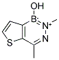 1-HYDROXY-2,4-DIMETHYLTHIENO[3,2-D][1,2,3]DIAZABORINID-2-IUM Struktur