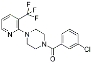 (3-CHLOROPHENYL)(4-[3-(TRIFLUOROMETHYL)PYRIDIN-2-YL]PIPERAZINO)METHANONE Struktur