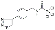 2,2,2-TRICHLORO-N-[4-(1,2,3-THIADIAZOL-4-YL)BENZYL]ACETAMIDE Struktur