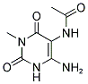 5-ACETYLAMINO-6-AMINO-3-METHYLURACIL Struktur