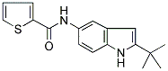 N-(2-TERT-BUTYL-(1H)-INDOL-5-YL)-THIOPHENE-2-CARBOXAMIDE Struktur