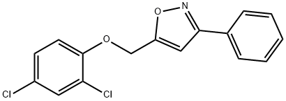 2,4-DICHLOROPHENYL (3-PHENYL-5-ISOXAZOLYL)METHYL ETHER Struktur