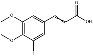 3-(3-IODO-4,5-DIMETHOXYPHENYL)ACRYLIC ACID Struktur