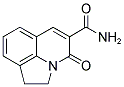 1,2-DIHYDRO-4-OXO-PYRROLO[3,2,1-IJ]QUINOLINE-5-CARBOXAMIDE Struktur