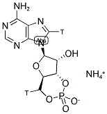 [5',8-3H]ADENOSINE 3',5'-CYCLIC PHOSPHATE, AMMONIUM SALT Struktur