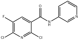 2,6-DICHLORO-5-FLUORO-N-PYRIDIN-3-YLNICOTINAMIDE Struktur