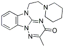 2-METHYL-5-(2-PIPERIDIN-1-YLETHYL)[1,2,4]TRIAZINO[2,3-A]BENZIMIDAZOL-3(5H)-ONE Struktur