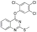 2-(METHYLSULFANYL)-4-(2,4,5-TRICHLOROPHENOXY)QUINAZOLINE Struktur