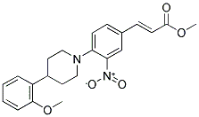 METHYL 3-(4-[4-(2-METHOXYPHENYL)PIPERIDINO]-3-NITROPHENYL)ACRYLATE Struktur