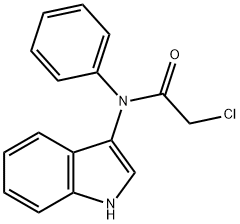 2-CHLORO-N-(1H-INDOL-3-YL)-N-PHENYLACETAMIDE Struktur