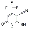 2-MERCAPTO-6-OXO-4-(TRIFLUOROMETHYL)-1,6-DIHYDROPYRIDINE-3-CARBONITRILE Struktur