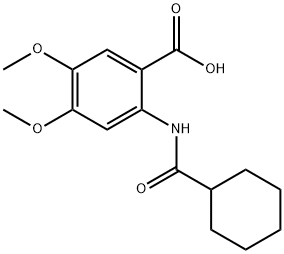 2-[(CYCLOHEXYLCARBONYL)AMINO]-4,5-DIMETHOXYBENZOIC ACID Struktur