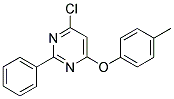 4-CHLORO-6-(4-METHYLPHENOXY)-2-PHENYLPYRIMIDINE Struktur