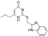 2-[(1H-BENZIMIDAZOL-2-YLMETHYL)THIO]-6-PROPYLPYRIMIDIN-4(1H)-ONE Struktur