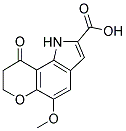 5-METHOXY-9-OXO-1,7,8,9-TETRAHYDROPYRANO[2,3-G]INDOLE-2-CARBOXYLIC ACID Struktur