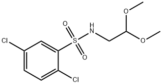 ((2,5-DICHLOROPHENYL)SULFONYL)(2,2-DIMETHOXYETHYL)AMINE Struktur