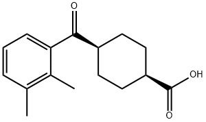 CIS-4-(2,3-DIMETHYLBENZOYL)CYCLOHEXANE-1-CARBOXYLIC ACID Struktur