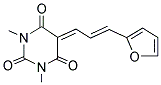 5-[(2E)-3-(2-FURYL)PROP-2-ENYLIDENE]-1,3-DIMETHYLPYRIMIDINE-2,4,6(1H,3H,5H)-TRIONE Struktur