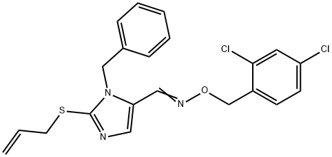 2-(ALLYLSULFANYL)-1-BENZYL-1H-IMIDAZOLE-5-CARBALDEHYDE O-(2,4-DICHLOROBENZYL)OXIME Struktur