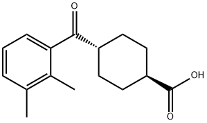 TRANS-4-(2,3-DIMETHYLBENZOYL)CYCLOHEXANE-1-CARBOXYLIC ACID Struktur