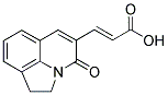 (2E)-3-(4-OXO-1,2-DIHYDRO-4H-PYRROLO[3,2,1-IJ]QUINOLIN-5-YL)ACRYLIC ACID Struktur