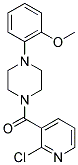 (2-CHLOROPYRIDIN-3-YL)[4-(2-METHOXYPHENYL)PIPERAZINO]METHANONE Struktur