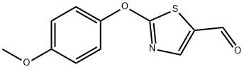 2-(4-METHOXYPHENOXY)-1,3-THIAZOLE-5-CARBALDEHYDE Struktur