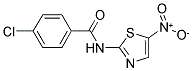 4-CHLORO-N-(5-NITRO-1,3-THIAZOL-2-YL)BENZENECARBOXAMIDE Struktur