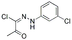 (1E)-N-(3-CHLOROPHENYL)-2-OXOPROPANEHYDRAZONOYL CHLORIDE Struktur