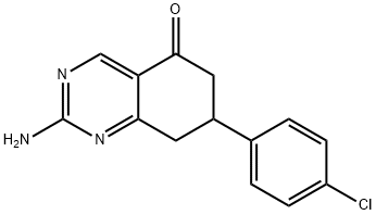 2-AMINO-7-(4-CHLORO-PHENYL)-7,8-DIHYDRO-6H-QUINAZOLIN-5-ONE Struktur