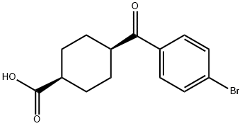 CIS-4-(4-BROMOBENZOYL)CYCLOHEXANE-1-CARBOXYLIC ACID Struktur