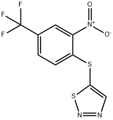 2-NITRO-4-(TRIFLUOROMETHYL)PHENYL 1,2,3-THIADIAZOL-5-YL SULFIDE Struktur