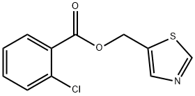 1,3-THIAZOL-5-YLMETHYL 2-CHLOROBENZENECARBOXYLATE Struktur