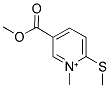 5-(METHOXYCARBONYL)-1-METHYL-2-(METHYLSULFANYL)PYRIDINIUM Struktur