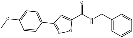 N-BENZYL-3-(4-METHOXYPHENYL)-5-ISOXAZOLECARBOXAMIDE Struktur