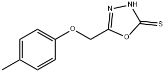 5-P-TOLYLOXYMETHYL-3H-[1,3,4]OXADIAZOLE-2-THIONE Struktur