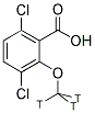 2-METHOXY 3,6-DICHLOROBENZOIC ACID, [METHYL-3H] Struktur