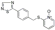 2-([4-(1,2,4-THIADIAZOL-5-YL)BENZYL]THIO)PYRIDINIUM-1-OLATE Struktur