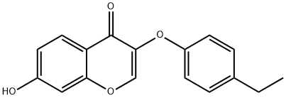 3-(4-ETHYL-PHENOXY)-7-HYDROXY-CHROMEN-4-ONE Struktur