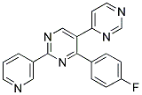 4-(4-FLUOROPHENYL)-2-(PYRIDIN-3-YL)-5-(PYRIMIDIN-4-YL)PYRIMIDINE Struktur