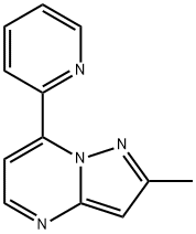 2-METHYL-7-(2-PYRIDINYL)PYRAZOLO[1,5-A]PYRIMIDINE Struktur